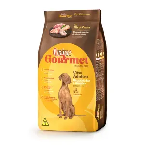 Ração Quatree Gourmet Cães Adultos Raças Médias e Grandes - 15 kg Ração Quatree Gourmet Cães Adultos Raças Médias e Grandes - 15 kg