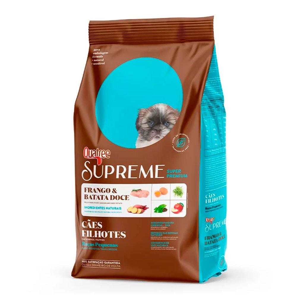 Ração Quatree Supreme Cães Filhotes Raças Pequenas