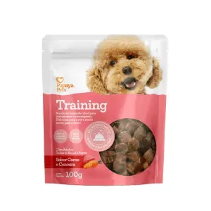 Petisco Training Carne e Cenoura Cães Adultos Papaya Pets - 100 g