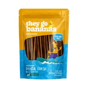 Petisco Dental Fresh Banana e Menta Cães Raças Pequenas Papaya Pets - 300 g Petisco Dental Fresh Banana e Menta Cães Raças Pequenas Papaya Pets - 300 g