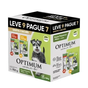 Ração Úmida Optimum Sachê Cães Adultos Mini e Pequeno Carne e Frango - Leve 9 Pague 7 Ração Úmida Optimum Sachê Cães Adultos Mini e Pequeno Carne e Frango - Leve 9 Pague 7