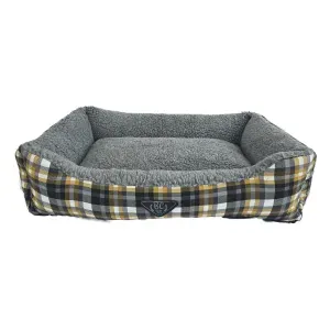 Cama Retangular Xandrez Bichinho Chic Cinza - M Cama Retangular Xandrez Bichinho Chic Cinza - M