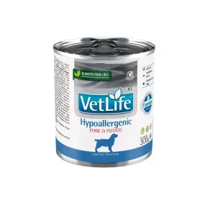 Ração Úmida Vet Life Hypoallergenic para Cães Adultos Pork & Potato - 300 g Ração Úmida Vet Life Hypoallergenic para Cães Adultos Pork & Potato - 300 g