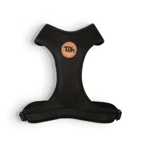 Peitoral H Mesh para Cães Toh Preto Peitoral H Mesh para Cães Toh Preto