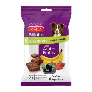 Bifinho Sobremesa Açaí com Frutas para Cães Kadi - 55 g Bifinho Sobremesa Açaí com Frutas para Cães Kadi - 55 g