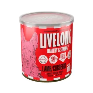 Ração Úmida Natural para Cães Livelong Sensitive Cordeiro - 300 g Ração Úmida Natural para Cães Livelong Sensitive Cordeiro - 300 g
