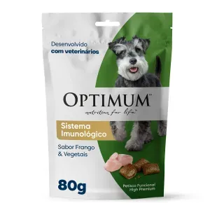 Petisco Optimum Cães Adultos Sistema Imunológico Frango e Vegetais - 80 g Petisco Optimum Cães Adultos Sistema Imunológico Frango e Vegetais - 80 g
