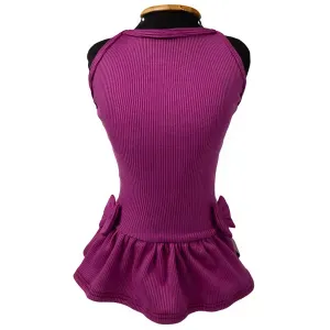 Vestido Canelado Roxo Fábrica Pet Vestido Canelado Roxo Fábrica Pet