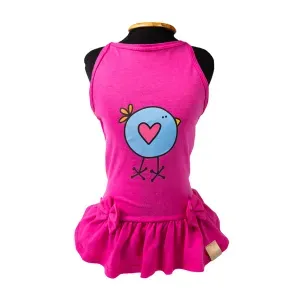 Vestido Pintinho Rosa Fábrica Pet Vestido Pintinho Rosa Fábrica Pet