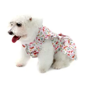 Vestido Borboletas Bichinho Chic Bege Vestido Borboletas Bichinho Chic Bege