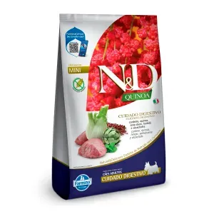 Ração N&D Quinoa Cuidado Digestivo Cães Adultos Mini Cordeiro - 7 kg Ração N&D Quinoa Cuidado Digestivo Cães Adultos Mini Cordeiro - 7 kg
