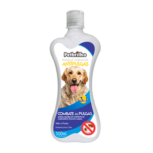 Shampoo e Condicionador Antipulgas Cães 3 em 1 Petbrilho - 500 ml Shampoo e Condicionador Antipulgas Cães 3 em 1 Petbrilho - 500 ml