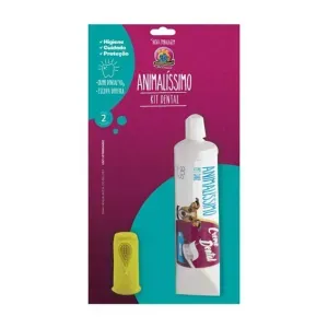 Kit Dedeira e Creme Dental Animalíssimo - Único Kit Dedeira e Creme Dental Animalíssimo - Único