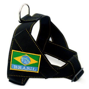 Peitoral Security para Cães AMF Preto Peitoral Security para Cães AMF Preto