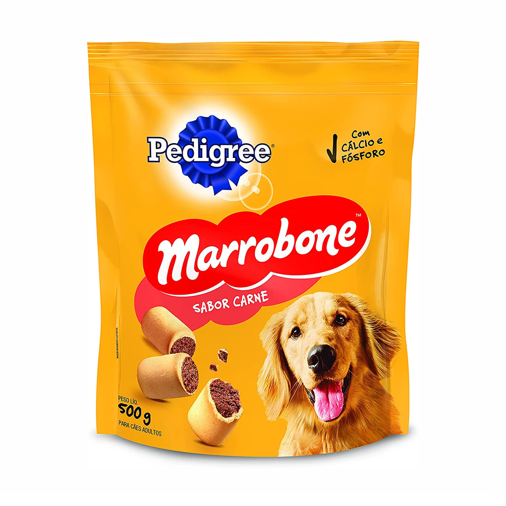 Biscoito Pedigree Marrobone para Cães Adultos Carne Biscoito Pedigree Marrobone para Cães Adultos Carne