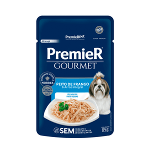 Ração Úmida Premier Cachorros Adultos Gourmet Peito de Frango e Arroz Integral - 85 g Ração Úmida Premier Cachorros Adultos Gourmet Peito de Frango e Arroz Integral - 85 g