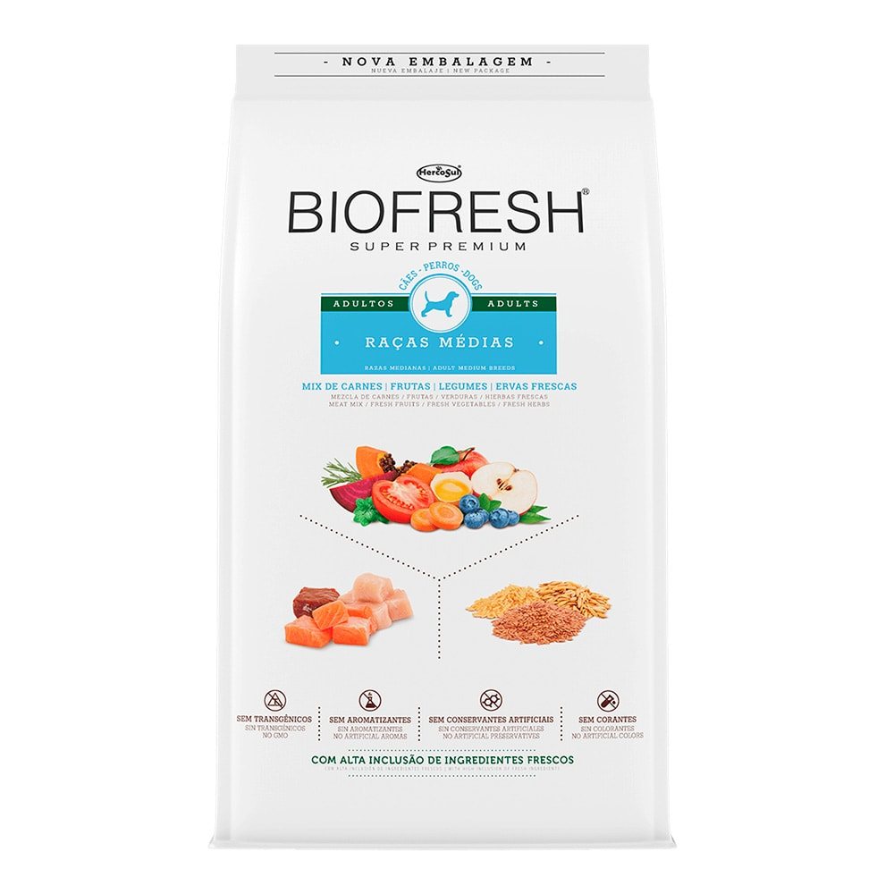 Ração Biofresh Cães Adultos Raças Médias Ração Biofresh Cães Adultos Raças Médias