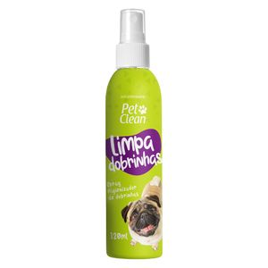 Spray Higienizador Limpa Dobrinhas Pet Clean - 120 ml Spray Higienizador Limpa Dobrinhas Pet Clean - 120 ml