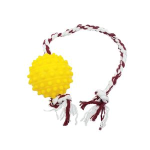 Bolinha Travinha Com Corda Animania Amarelo - Único Bolinha Travinha Com Corda Animania Amarelo - Único