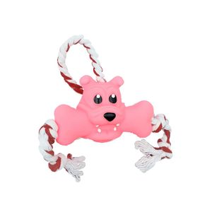 Brinquedo Mordedor Com Corda Cão Animania Rosa - Único Brinquedo Mordedor Com Corda Cão Animania Rosa - Único