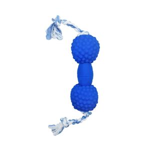 Brinquedo Halteres Cravejado Pequeno Com Corda Animania Azul - Único Brinquedo Halteres Cravejado Pequeno Com Corda Animania Azul - Único