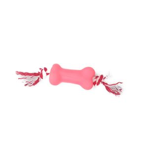 Brinquedo Osso Baby Com Corda Animania Rosa - Único Brinquedo Osso Baby Com Corda Animania Rosa - Único