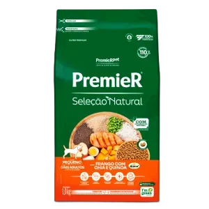 Ração Premier Seleção Natural Cães Adultos Pequeno Porte Frango com Chia e Quinoa Ração Premier Seleção Natural Cães Adultos Pequeno Porte Frango com Chia e Quinoa