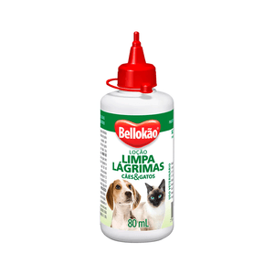 Loção Limpa Lágrimas para Cães e Gatos Bellokão - 80ml Loção Limpa Lágrimas para Cães e Gatos Bellokão - 80ml