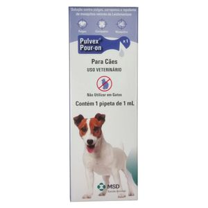 Antipulgas e Carrapatos Cães Pulvex Pour On - 1 pipeta Antipulgas e Carrapatos Cães Pulvex Pour On - 1 pipeta