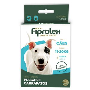 Antipulgas Fiprolex Cães Drop Spot 11 a 20kg - 1,34 ml Antipulgas Fiprolex Cães Drop Spot 11 a 20kg - 1,34 ml