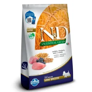 Ração N&D Ancestral Grain Cães Adultos Mini Cordeiro Ração N&D Ancestral Grain Cães Adultos Mini Cordeiro