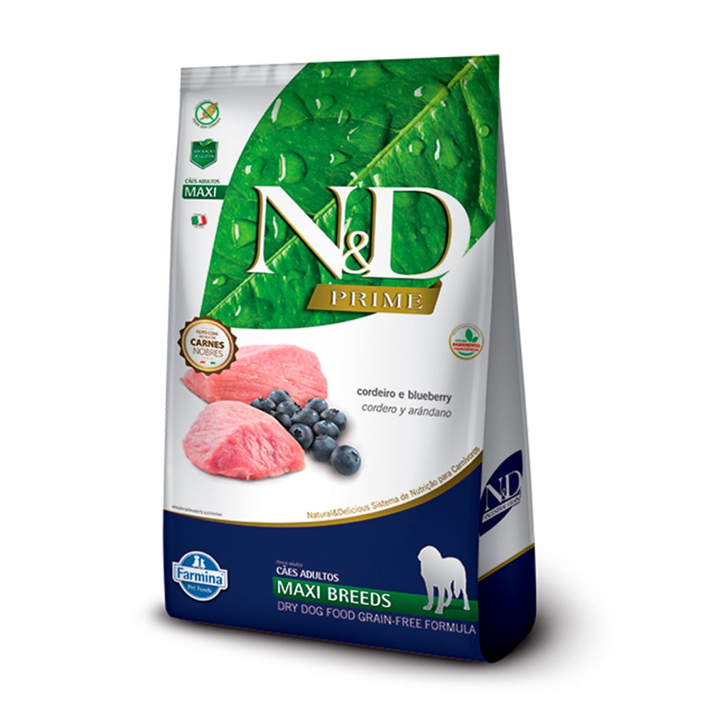 Ração N&D Prime Cães Adultos Maxi Cordeiro - 10,1 kg