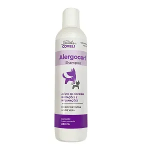 Shampoo Alergocort Cães e Gatos Coveli - 250 ml Shampoo Alergocort Cães e Gatos Coveli - 250 ml