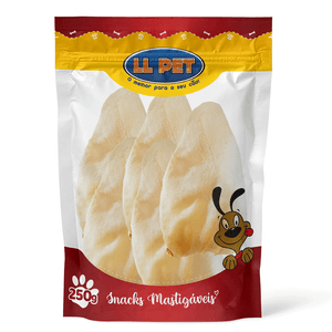 Petisco Orelha Bovina para Cães LL Pet - 250 g Petisco Orelha Bovina para Cães LL Pet - 250 g