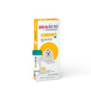 Antipulgas Bravecto Transdermal Cães 2 a 4,5 kg - 112,5 mg Antipulgas Bravecto Transdermal Cães 2 a 4,5 kg - 112,5 mg