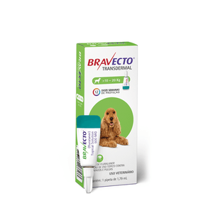 Antipulgas Bravecto Transdermal Cães 10 a 20 kg - 500 mg Antipulgas Bravecto Transdermal Cães 10 a 20 kg - 500 mg