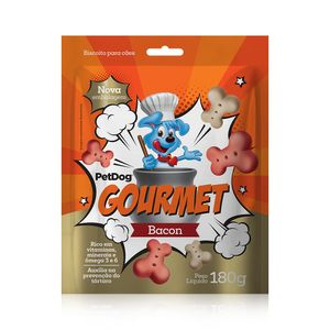 Biscoito para Cães Gourmet Bacon Pet Dog - 180 g Biscoito para Cães Gourmet Bacon Pet Dog - 180 g