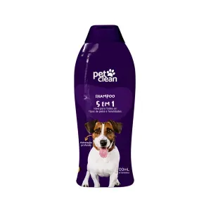Shampoo 5 em 1 para Cães e Gatos Pet Clean - 700 ml