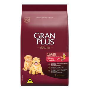 Ração GranPlus Menu Cães Filhotes Carne e Arroz Ração GranPlus Menu Cães Filhotes Carne e Arroz