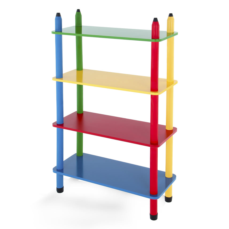 Estante Infantil Lápis Colorida Estante Infantil Lápis Colorida