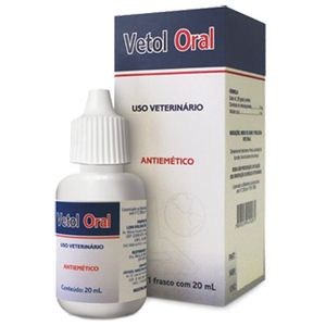 Vetol Solução Oral Lema Antiemético para Cães e Gatos - 20 ml