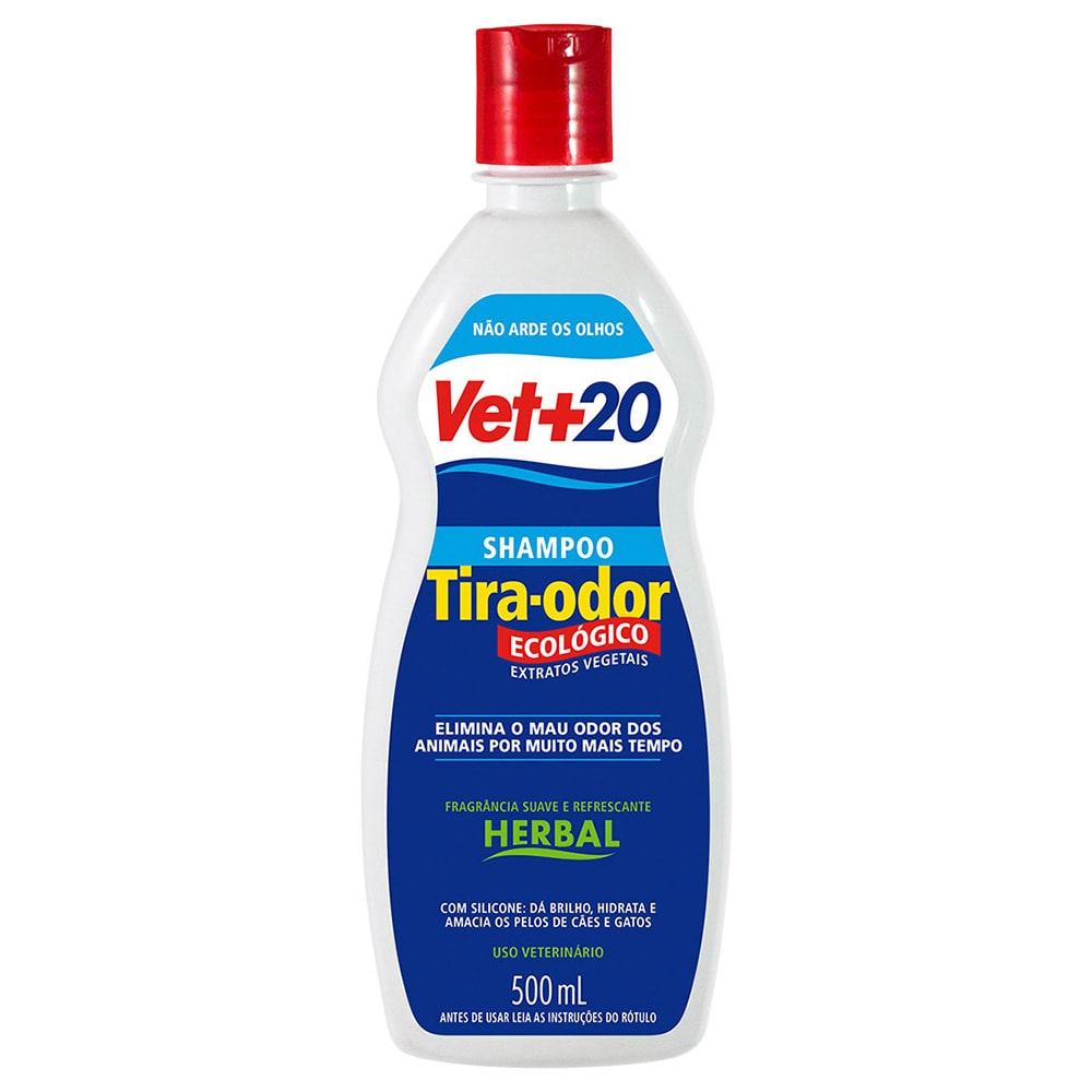 Shampoo Tira Odor Vet+20 Herbal - 500ml