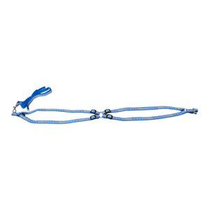Conjunto Peitoral e Guia Estampada Azul São Pet Conjunto Peitoral e Guia Estampada Azul São Pet