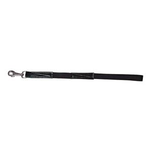 Guia Trançada Mosquetão Giratório Preta - 150 cm