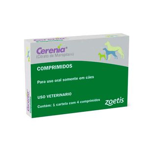 Antiemético Cerenia 16mg para Cães - 4 comprimidos Antiemético Cerenia 16mg para Cães - 4 comprimidos