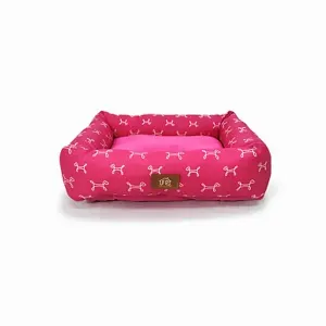 Cama Retangular Carmel Fábrica Pet Rosa Cama Retangular Carmel Fábrica Pet Rosa