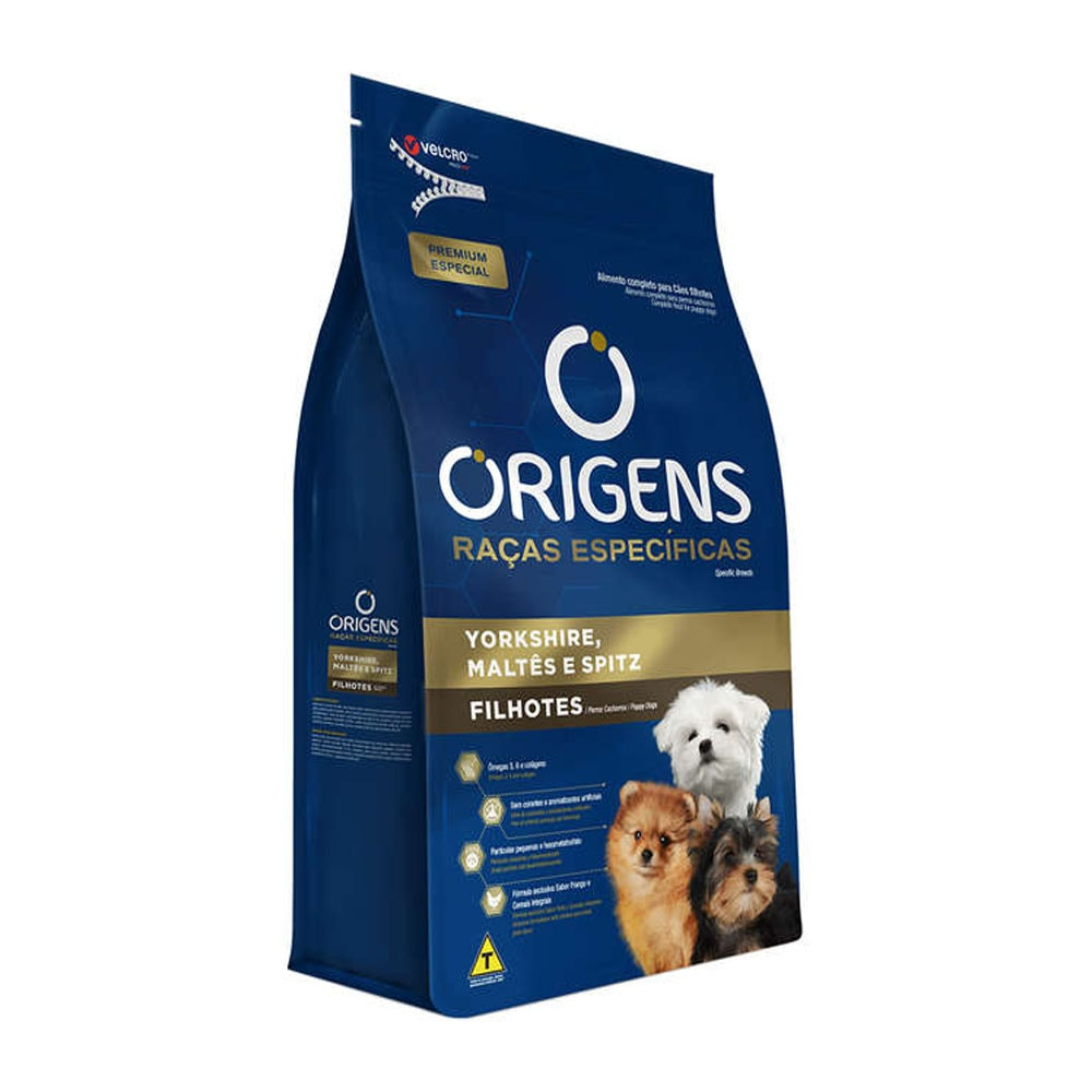 Ração Origens Cães Filhotes Raças Específicas Yorkshire, Maltês e Spitz Ração Origens Cães Filhotes Raças Específicas Yorkshire, Maltês e Spitz