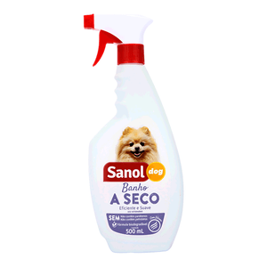 Banho a Seco Sanol para Cães e Gatos - 500 ml Banho a Seco Sanol para Cães e Gatos - 500 ml