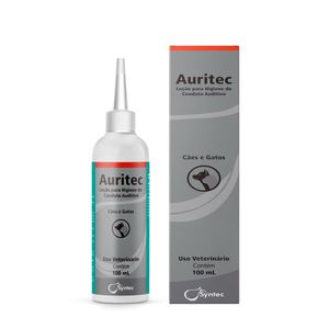Auritec Syntec Loção para Higiene do Conduto Auditivo de Cães e Gatos - 100 ml Auritec Syntec Loção para Higiene do Conduto Auditivo de Cães e Gatos - 100 ml