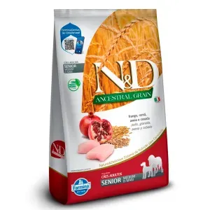 Ração N&D Ancestral Grain Cães Sênior Medium e Maxi Frango Ração N&D Ancestral Grain Cães Sênior Medium e Maxi Frango